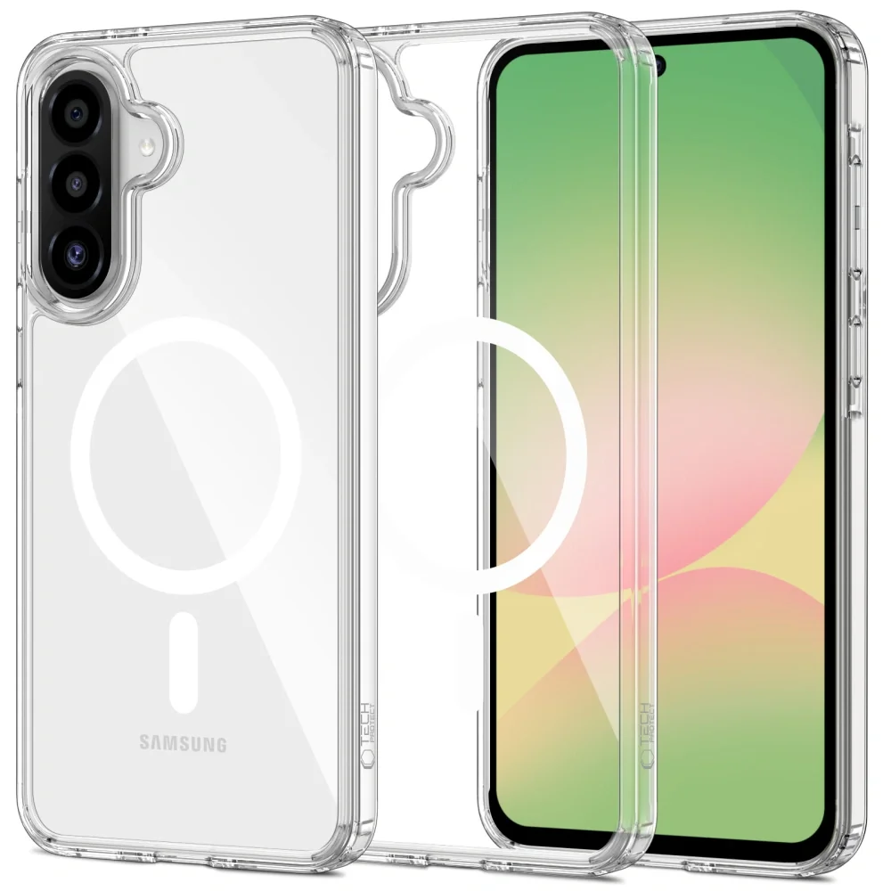 Tech-Protect Flexair Hybrid MagSafe kryt na Samsung Galaxy A56 5G, priesvitný esvitný