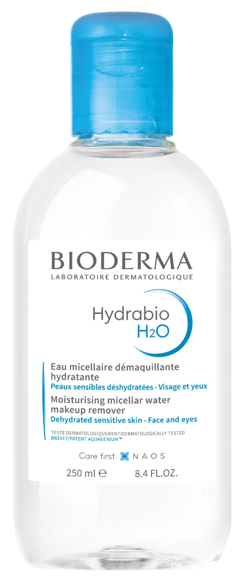 BIODERMA Hydrabio H2O micelárna voda na dehydratovanú pleť 1×250 ml, hydratačná micelárna voda