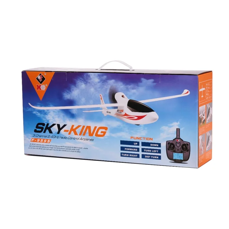 RC vetroň WLtoys Sky King 2.4GHz – oranžový