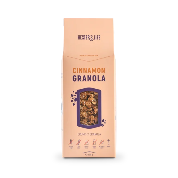 Hester´s Life Granola cinnamon 1×320 g, granola