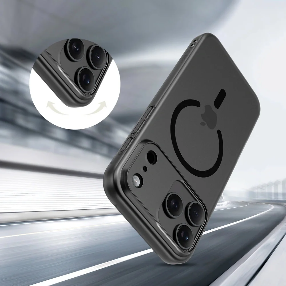 Tech-Protect MagSlim MagSafe kryt na iPhone 17 Pro Max, čierny 