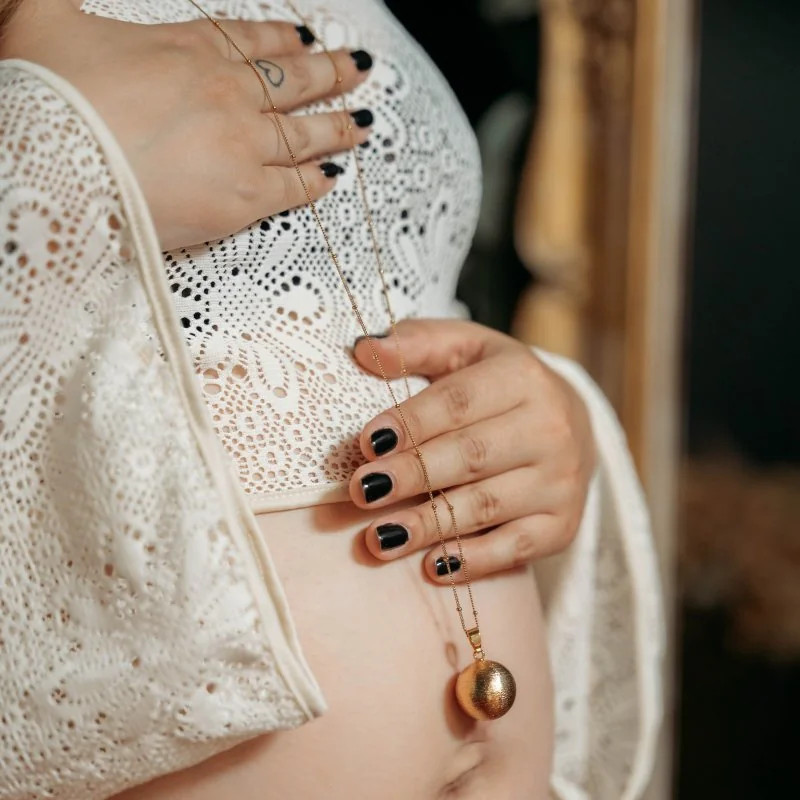 Bola tehotenská rolnička PURE ELEGANCE Gold