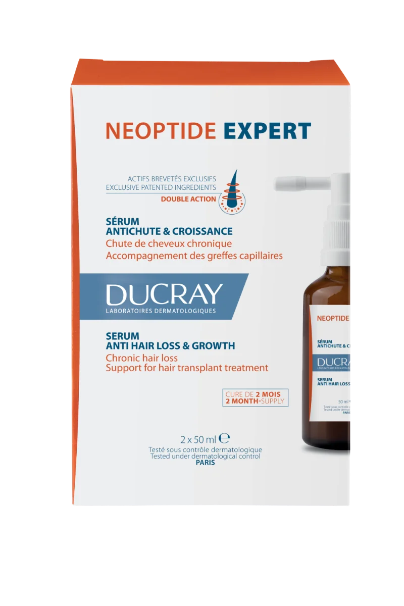 DUCRAY Neoptide EXPERT Sérum proti vypadávaniu & na rast vlasov 2×50 ml, sérum proti vypadávaniu vlasov