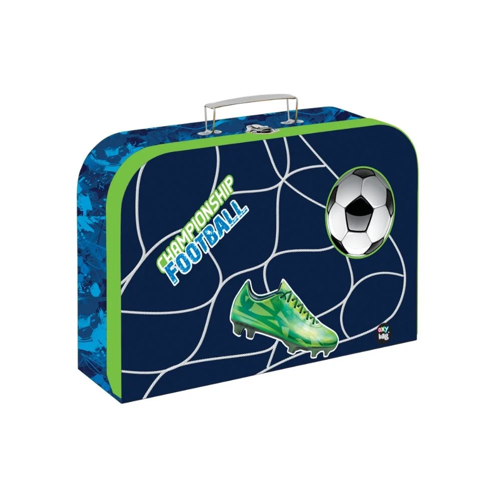 Kufrík na výtvarnú výchovu Futbal, 34 cm laminovaný náhľad