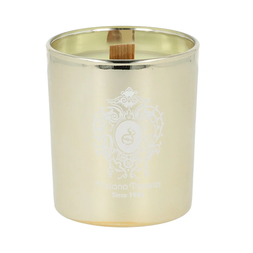 Tiziana Terenzi Andromeda Scented Candle in Gold Glass 170 g + Lid UNISEX