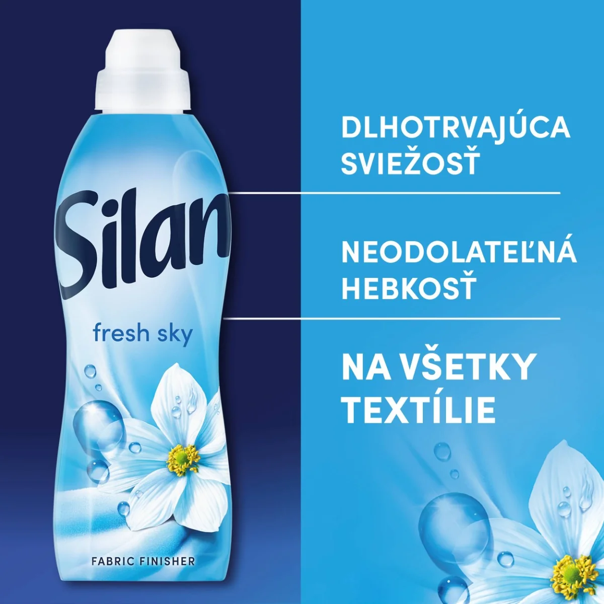 Silan aviváž Fresh Sky 76 praní, 1,672 l 1×1672 ml, aviváž
