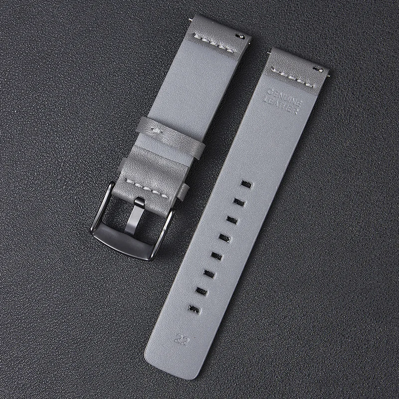 BStrap Fine Leather remienok na Xiaomi Amazfit GTR Mini gray