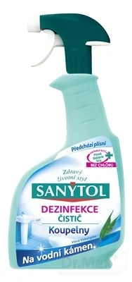 SANYTOL ČISTIČ Kúpeľne Sprej 1×500 ml, vôňa Eukalyptus