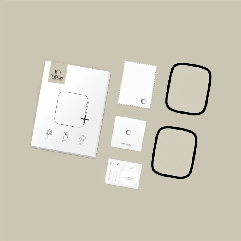 Tech-Protect Glass Flex 2x ochranné sklo na Xiaomi Redmi Watch 6, čierne ne