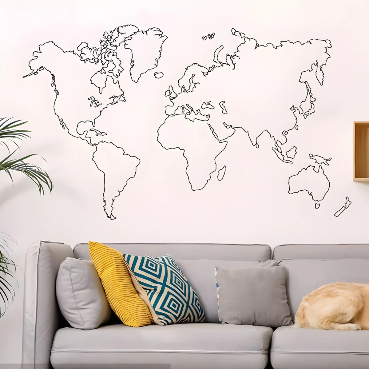 Samolepka na stenu/Tapeta World Map 