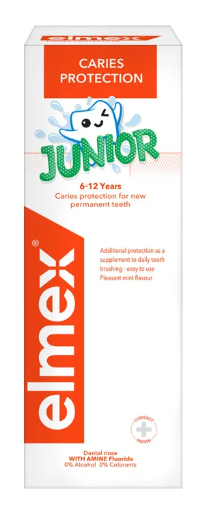 ELMEX JUNIOR ÚSTNA VODA 1×400 ml, ústna voda