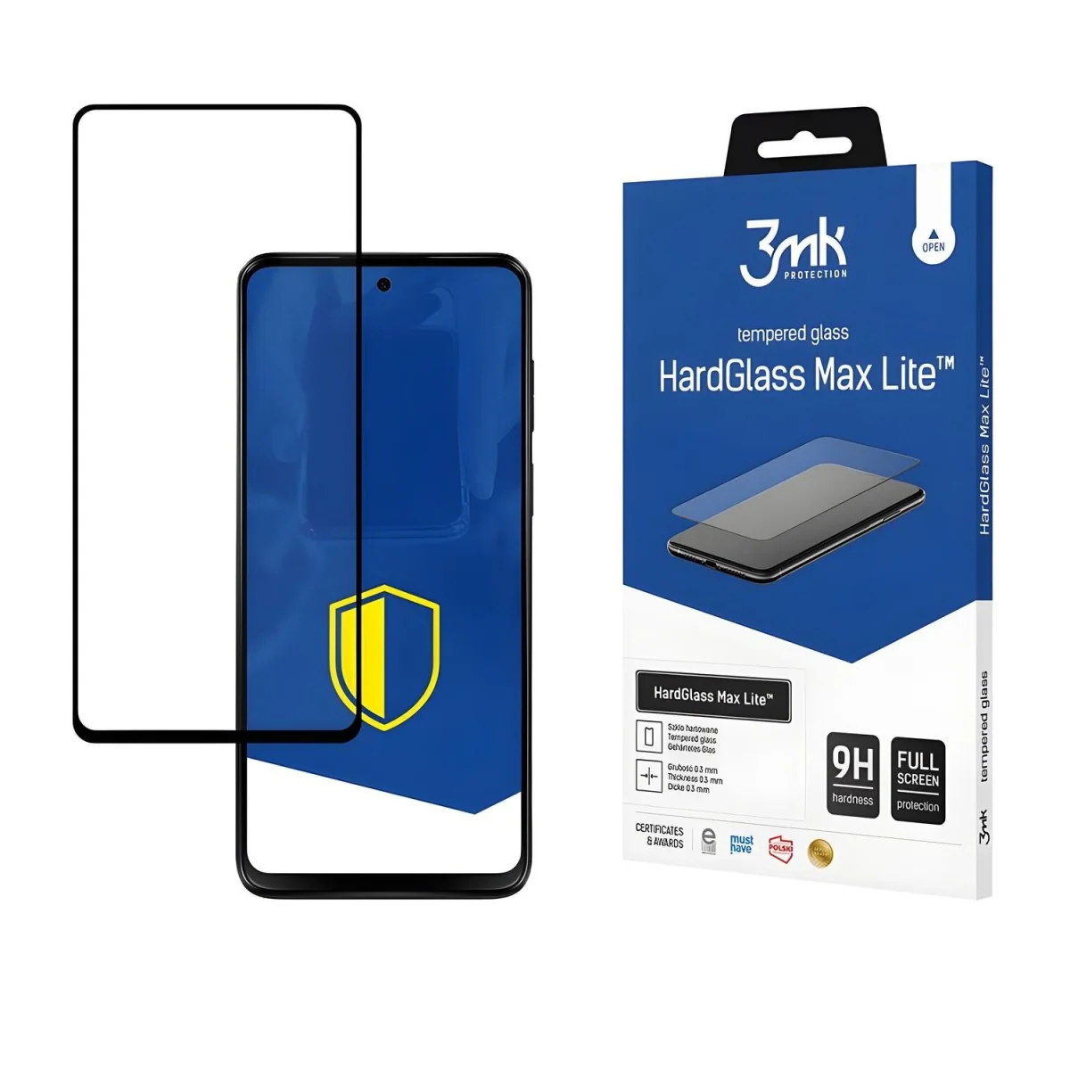 Ochranné sklo pre Motorola Moto G13/G23 3D zaoblené hrany, 0,3