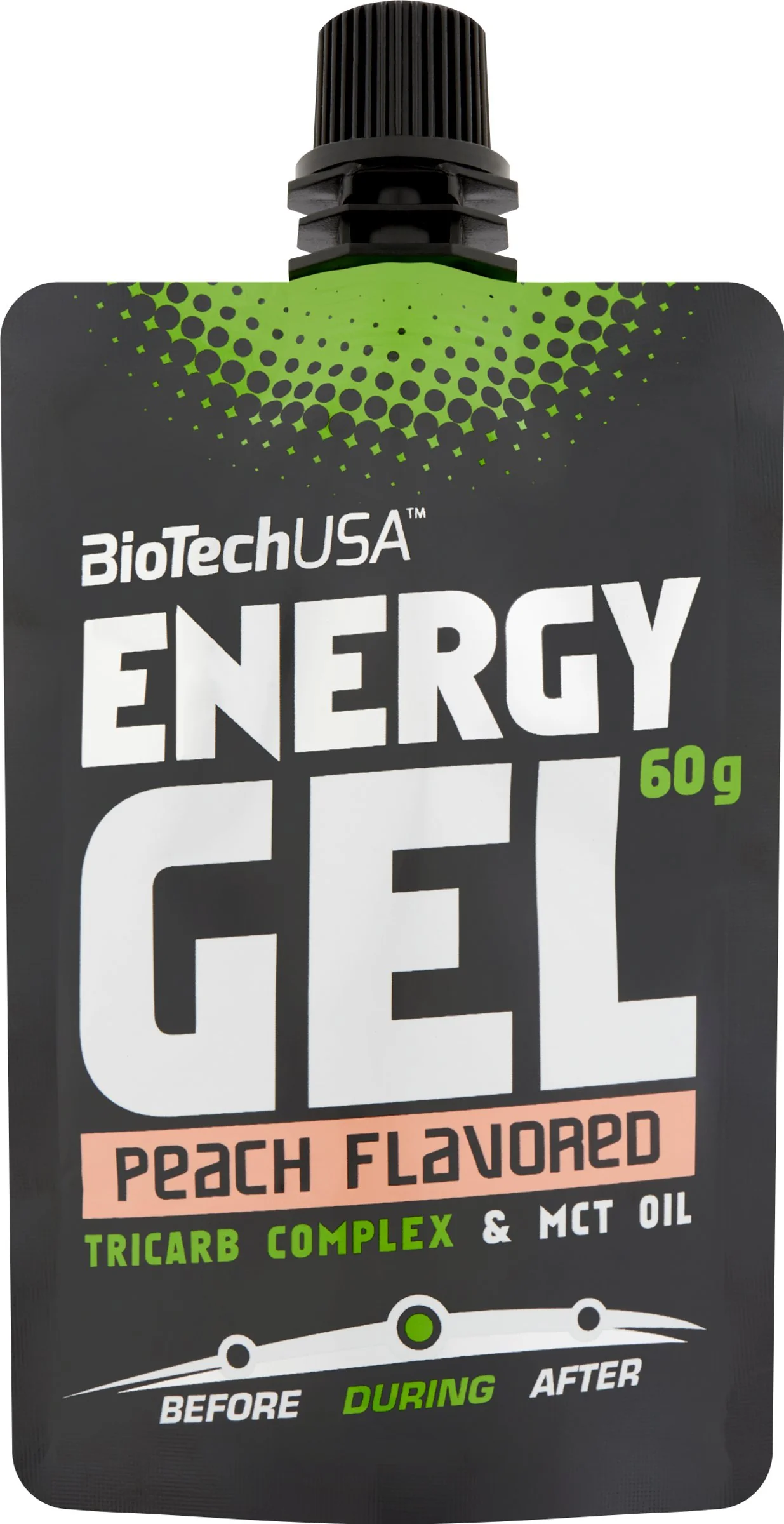 BioTechUSA ENERGY GEL broskyňa 60 g 1×60 g, vitamíny na únavu