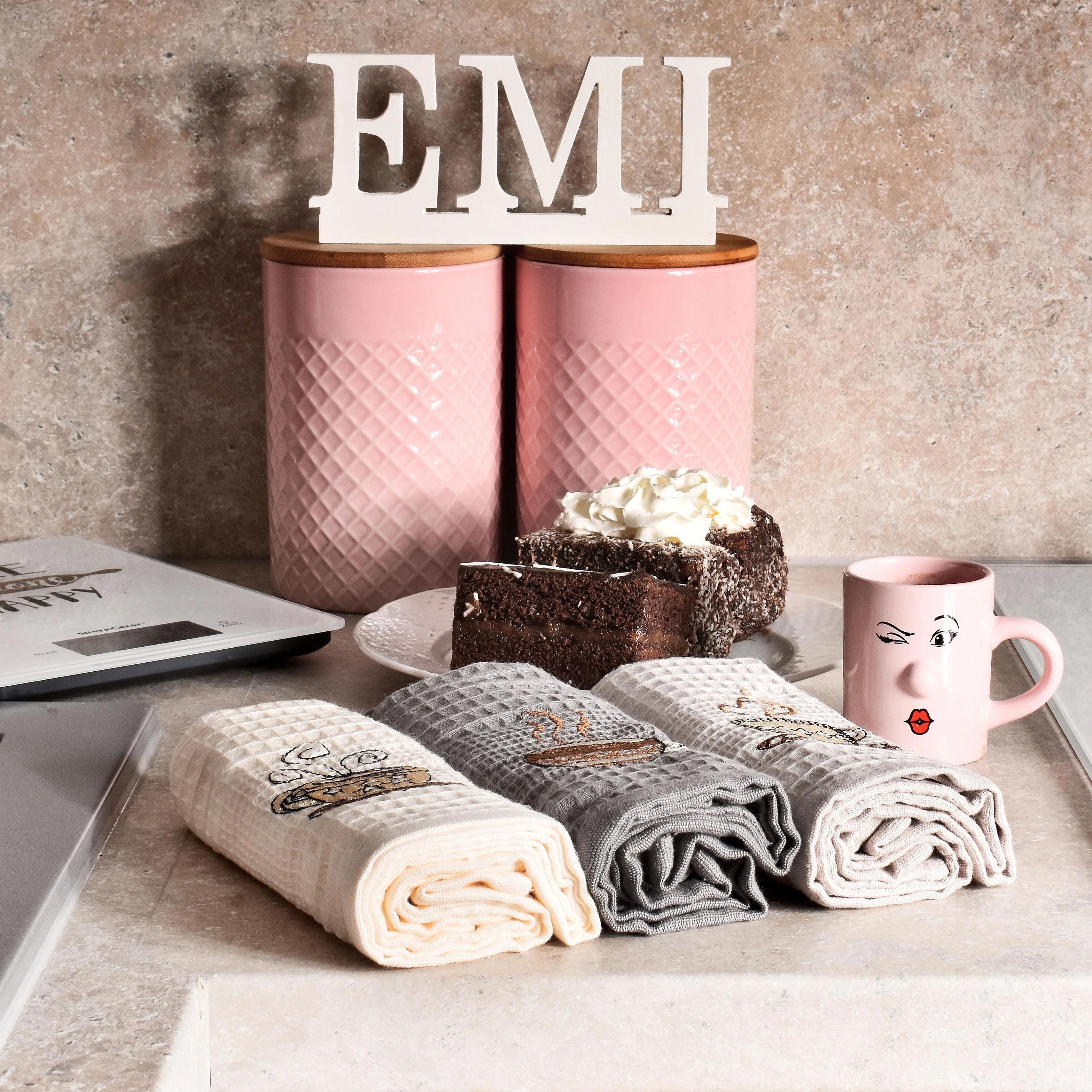 Utierky vaflové na riad coffe set 3 ks EMI