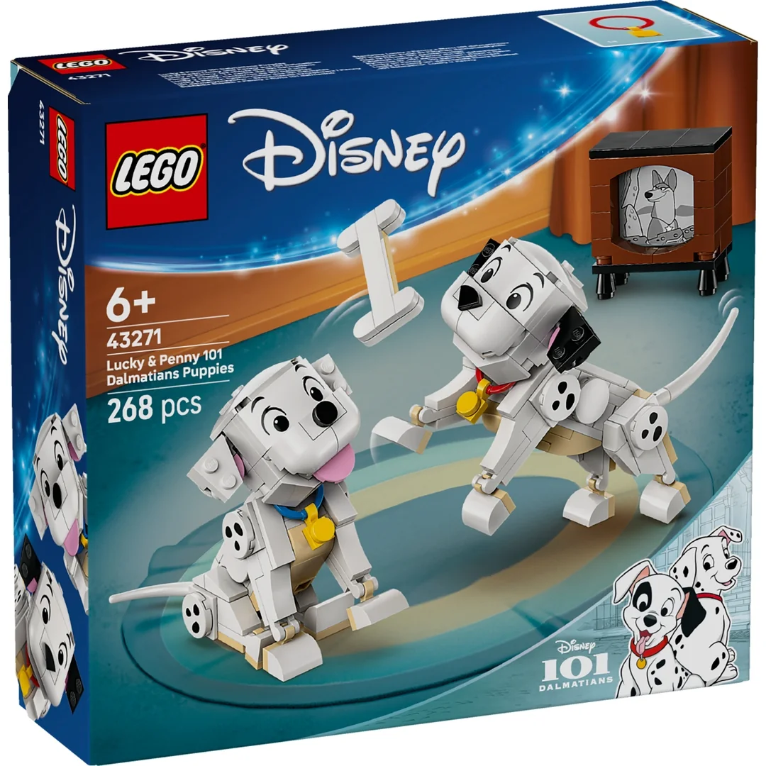 LEGO® │ Disney 43271 Šteniatka Lucky a Penny z filmu 101 dalmatíncov