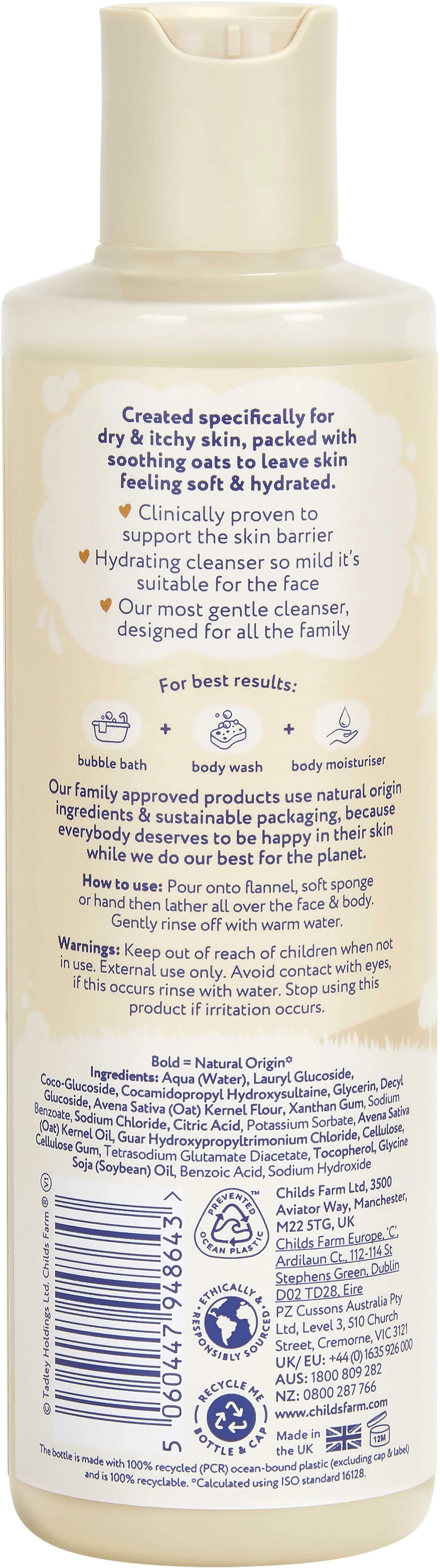 Childs Farm Oat Derma Umývacia emulzia bez parfumácie 250 ml