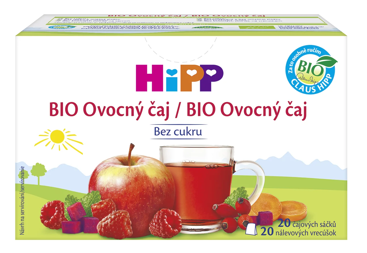 HiPP BIO Ovocný čaj 20×2 g, ovocný čaj