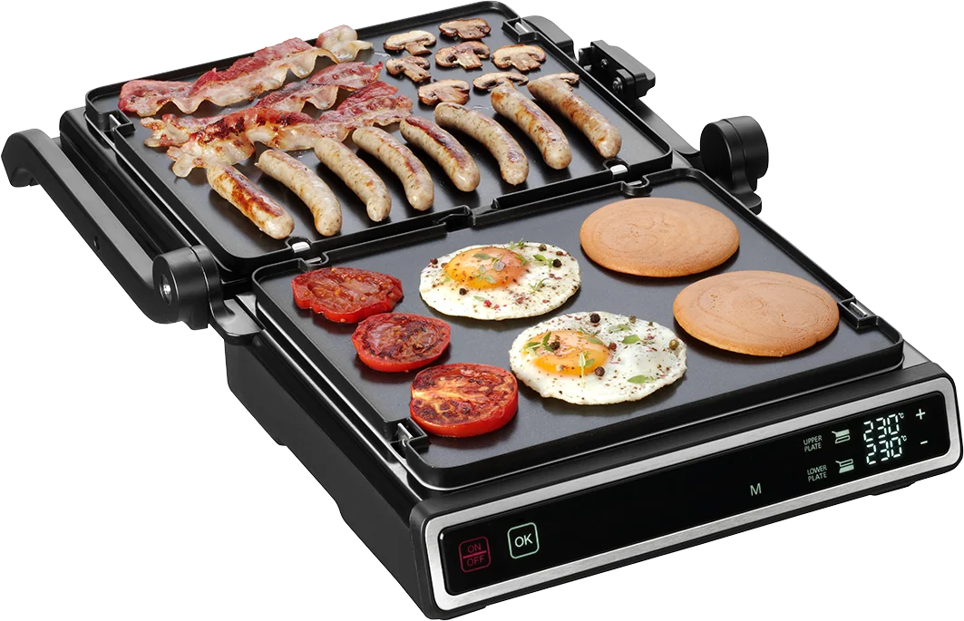 Concept GE3550 Kontaktný gril s teplotnou sondou a vaflovými doskami 1×1kus, kontaktný gril