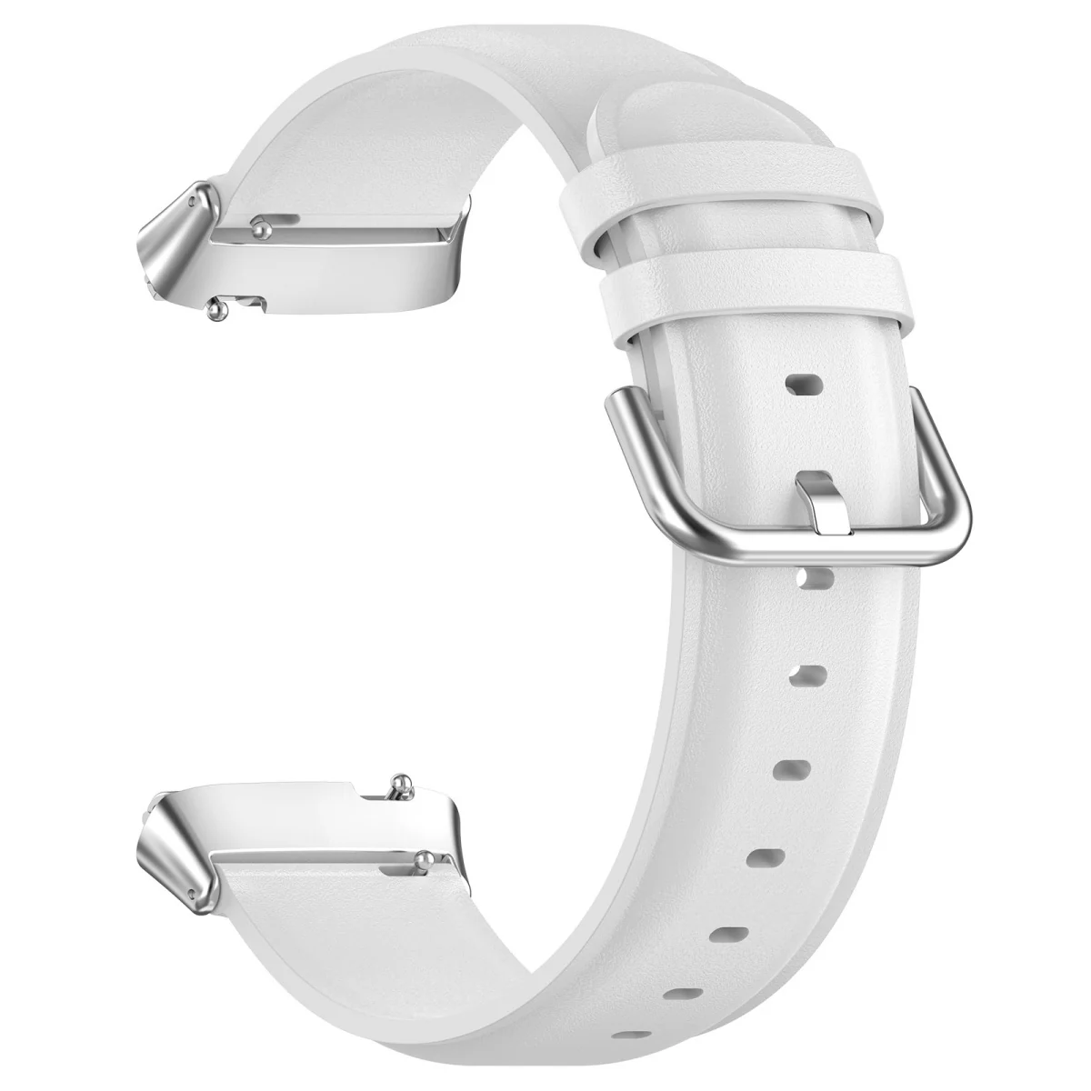 BStrap Leather remienok na Xiaomi Redmi Watch 3 Active / Lite white
