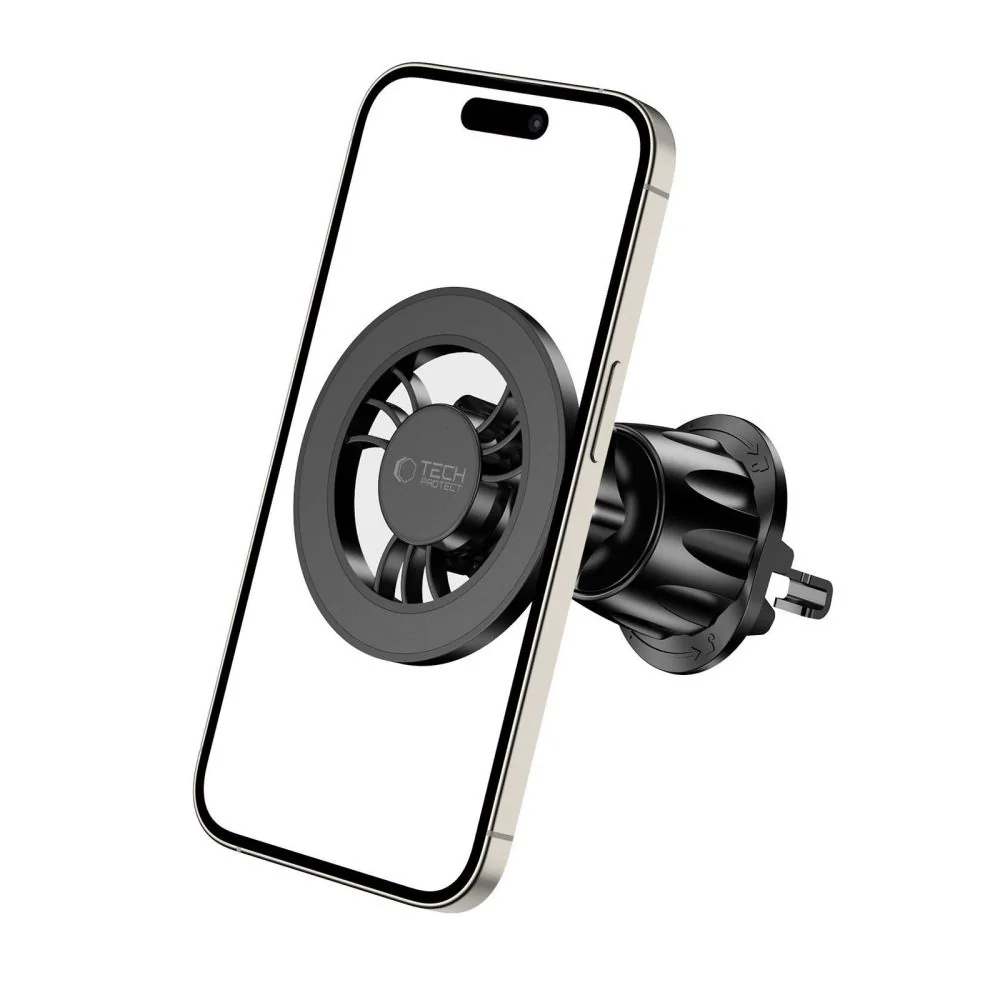 Tech-Protect N56 MagSafe Vent držiak na mobil do auta, čierny
