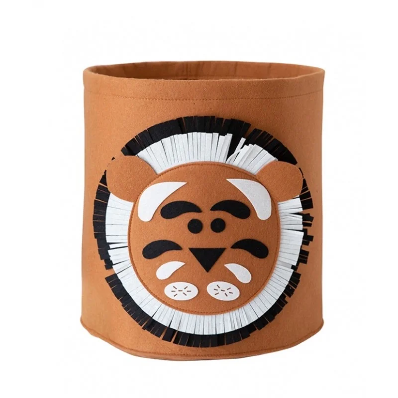 Livefy kôš na hračky / bielizeň Tiger 35 x 35 cm, hnedý