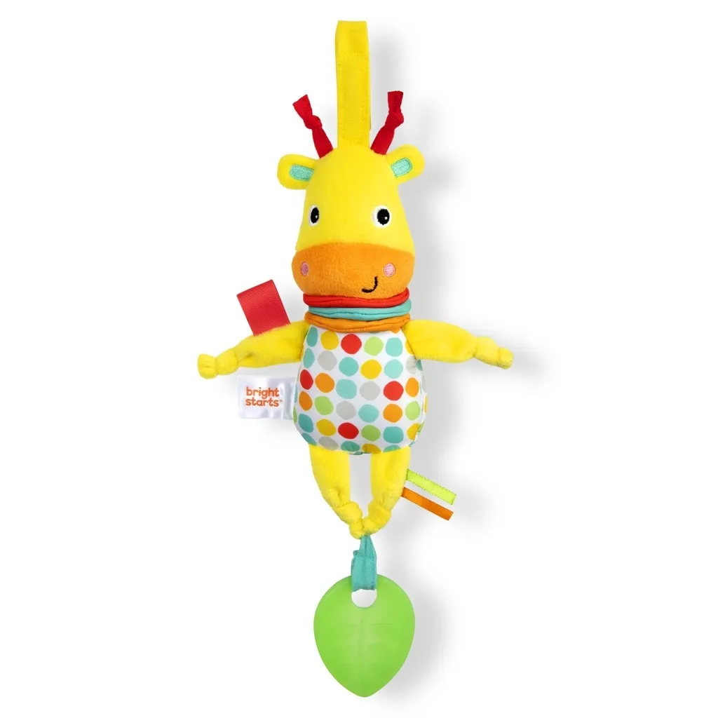 BRIGHT STARTS Hračka s melódiou na C krúžku Pull, Play & Boogie™ žirafa 0m+ 1×1 ks, hračka pre deti