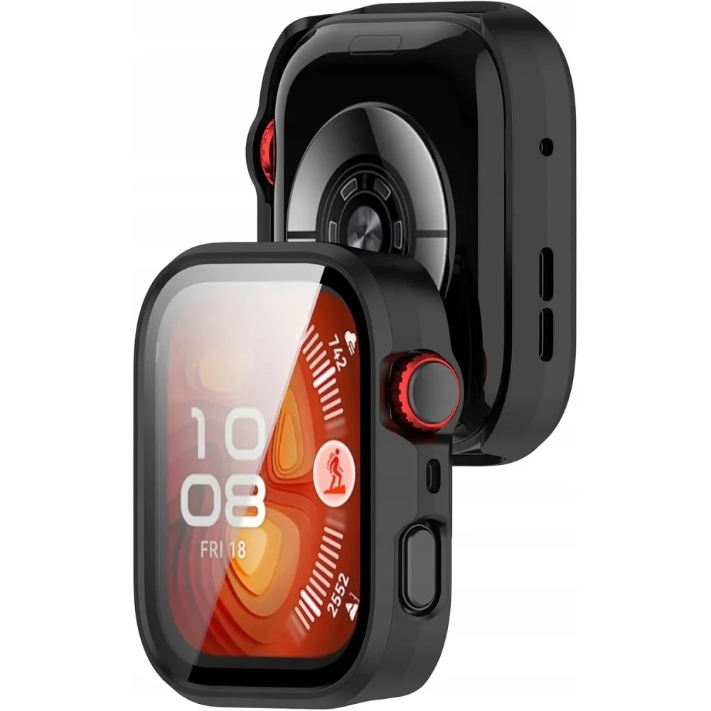 Tech-Protect Defense puzdro so sklom na Huawei Watch Fit 4 Pro, čierne