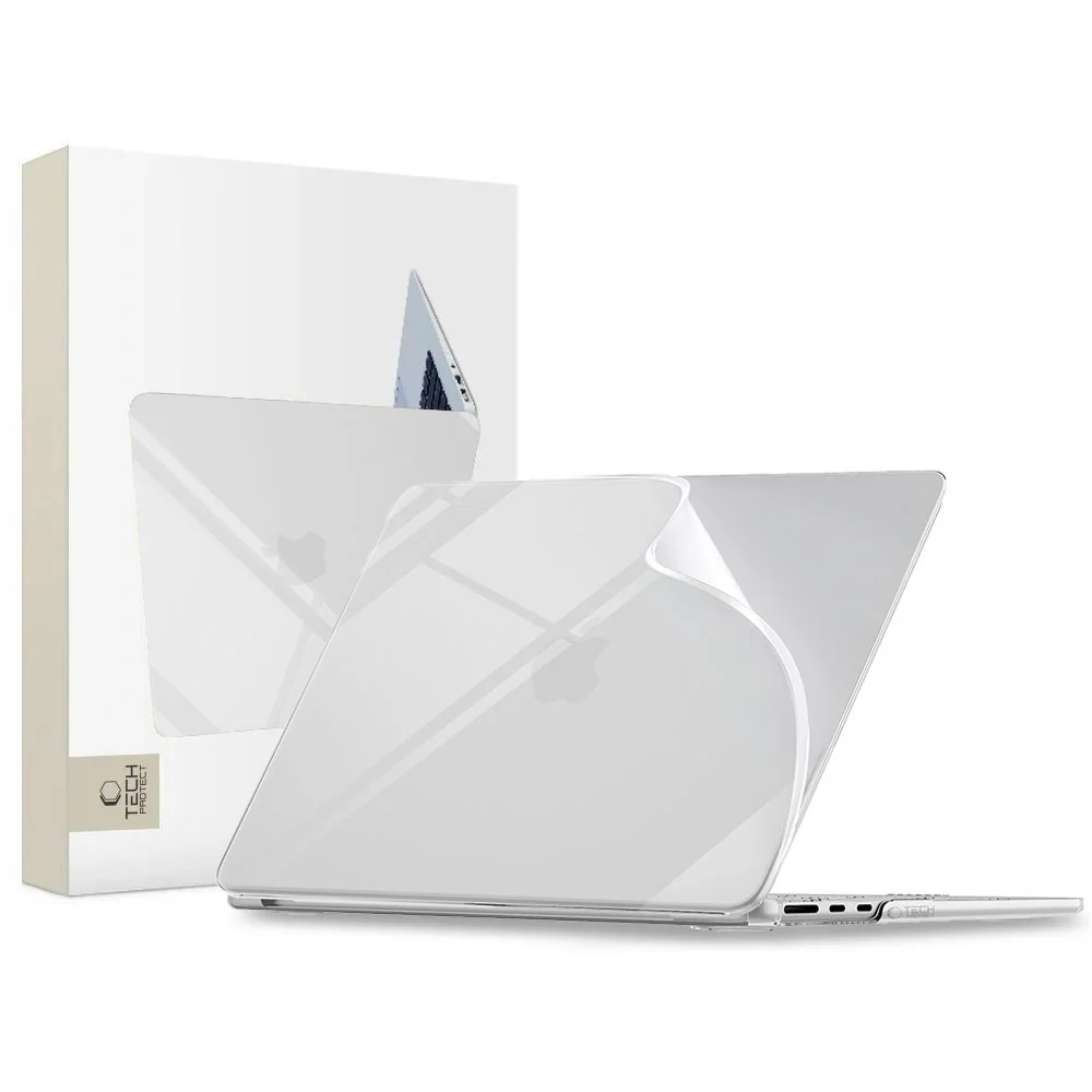 Tech-Protect Softshell kryt na MacBook Air 13'' M2-M5 2023-2026, priesvitný vitný