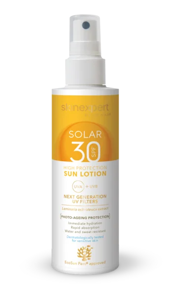 Skinexpert by Dr. Max® Solar SPF 30 Sun Lotion 1×200 ml, opaľovacie mlieko SPF 30 s vysokou ochranou