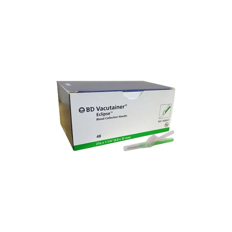 Bezpečnostná ihla BD Vacutainer Eclipse - 22G 0,7 mm x 32 mm, čierna