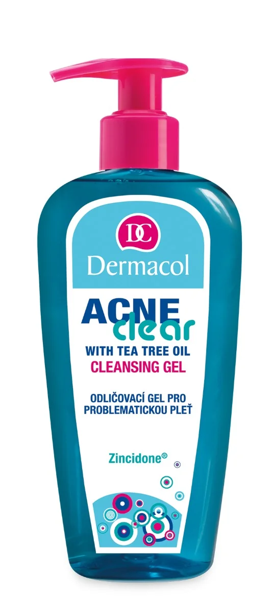 DERMACOL ACNECLEAR odličovací gél 1×200 ml, odličovací gél