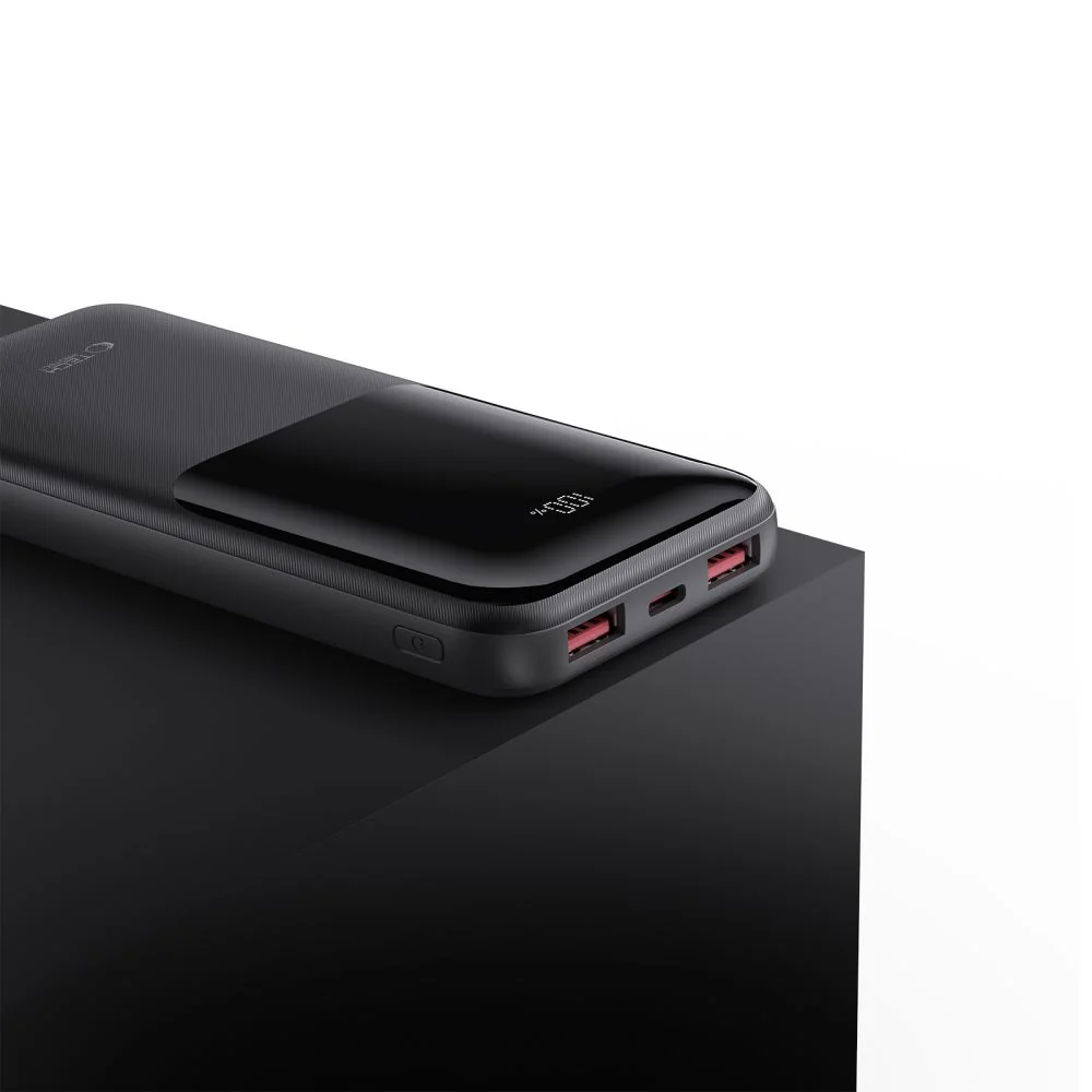 Tech-Protect PB01 Power Bank 10000mAh 2x USB / USB-C 22.5W, čierny