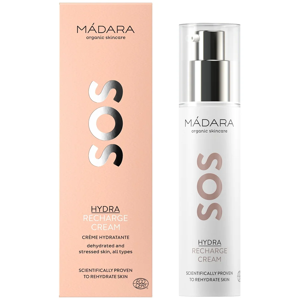 Mádara SOS Hydra, Hydratačný Krém 1×50 ml, krém s antioxidantmi proti starnutiu