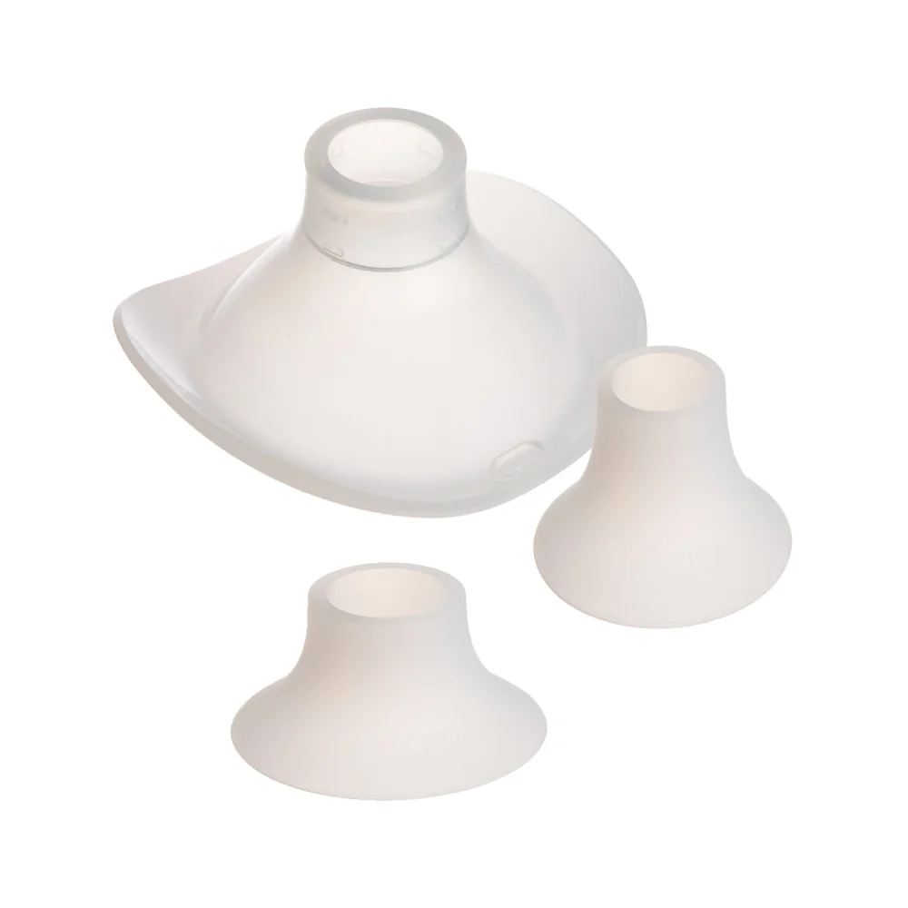 Canpol babies Náhradný silikónový lievik a vložky 24/21/19mm k odsávačke materského mlieka Hands-Free 1×1 ks, náhradný silikónový lievik a vložky