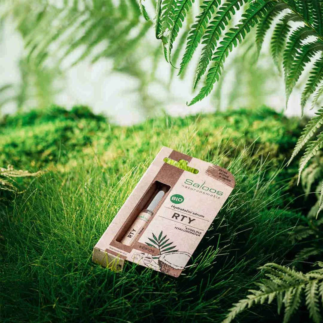 SALOOS Bio hydratačné sérum na pery-KOKOS 1×7 ml, bio starostlivosť o suché a popraskané pery