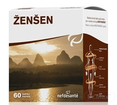 nefdesanté ŽENŠEN 200 mg 6×10 cps, výživový doplnok