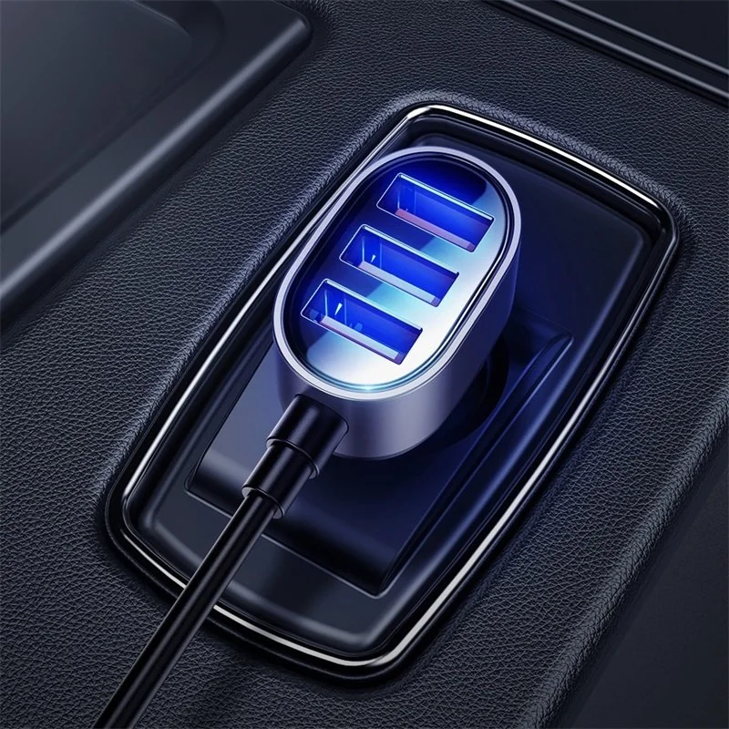 Joyroom Multi Ports autonabíjačka 5x USB 6.2A, čierna