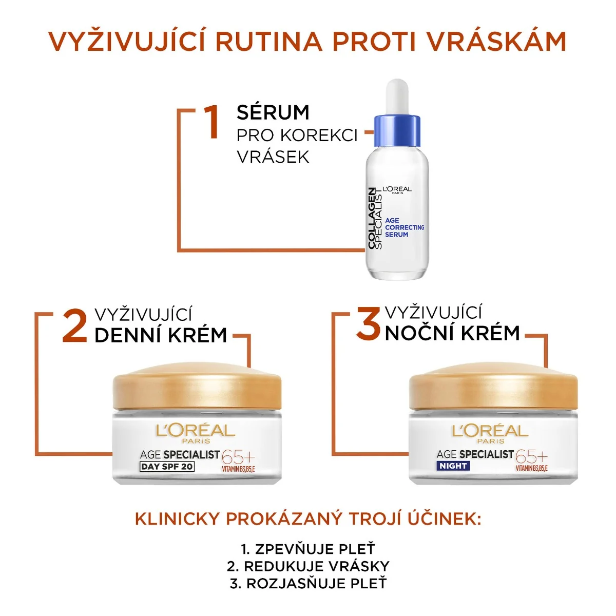 L'Oréal Paris Age Specialist 65+ 1×50 ml, nad 65 rokov