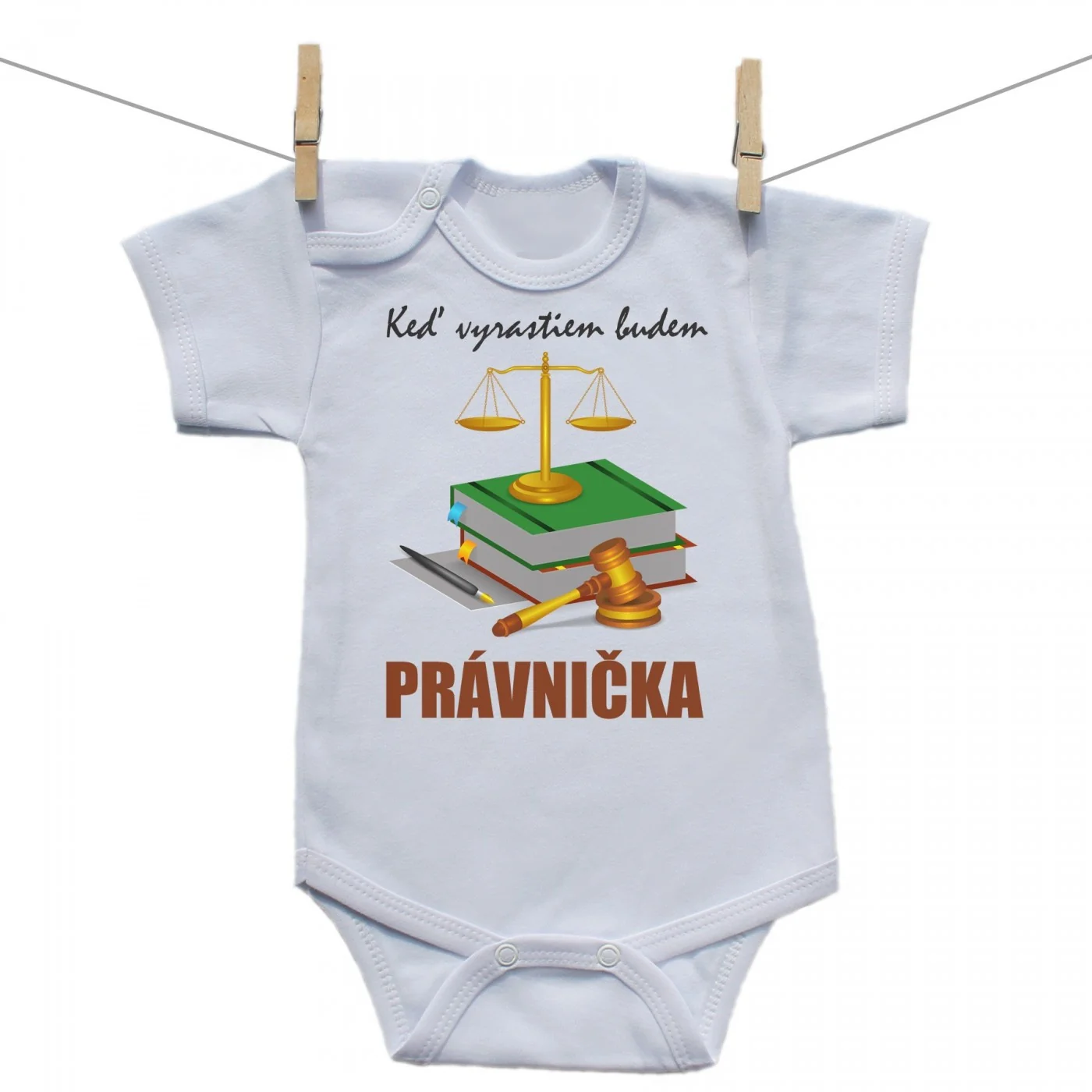 Boodyy Body s krátkym rukávom Keď vyrastiem budem právnička Veľkosť: 80