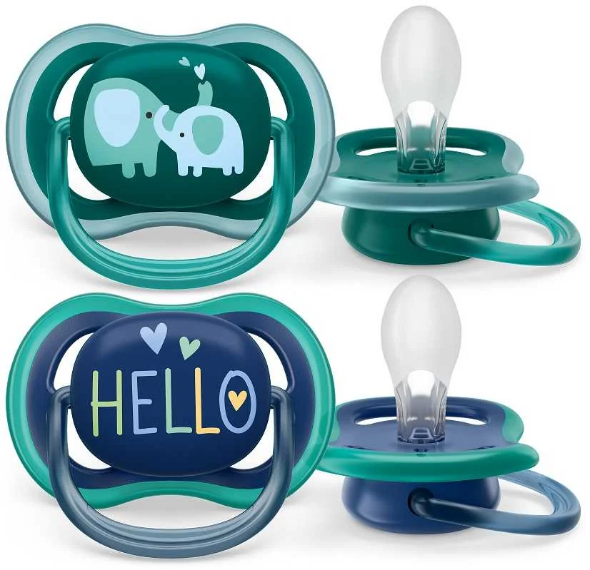 Philips AVENT Cumlík Ultra air 18m+ chlapec (slon) 2ks 1×2 ks, cumlík