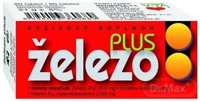 NATURVITA ŽELEZO PLUS 1×60 tbl, železo