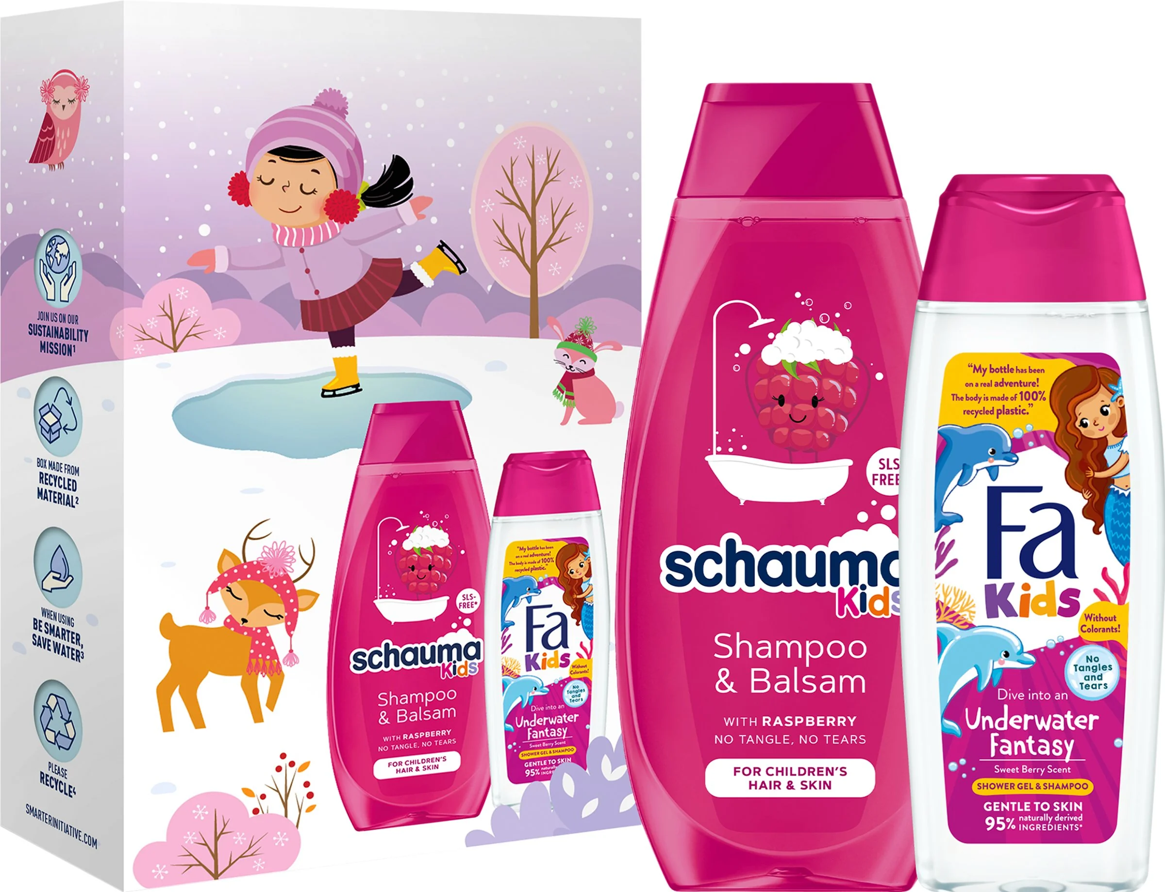 Fa k. Kids pink (sg250ml+ šamp400ml Schauma) 1×1 ks, darčeková sada