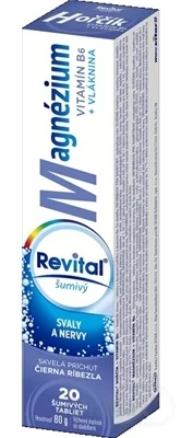Revital Magnézium + B6 šumivý 1×20 tbl, výživový doplnok