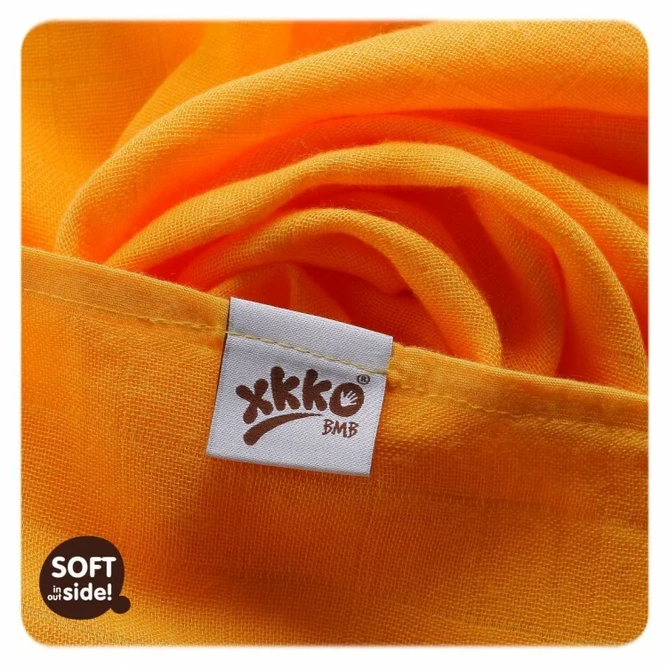XKKO BMB Bambusová plienka Colours 70x70 - MIX Lime, Lemon, Orange ( 3ks) 1×3 ks, bambusová plienka