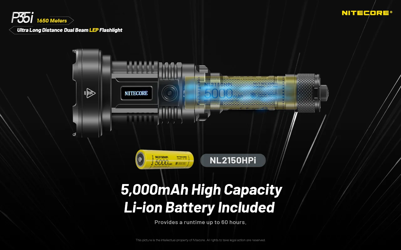 P35i Nitecore LED Flashlight 3000 Lumens