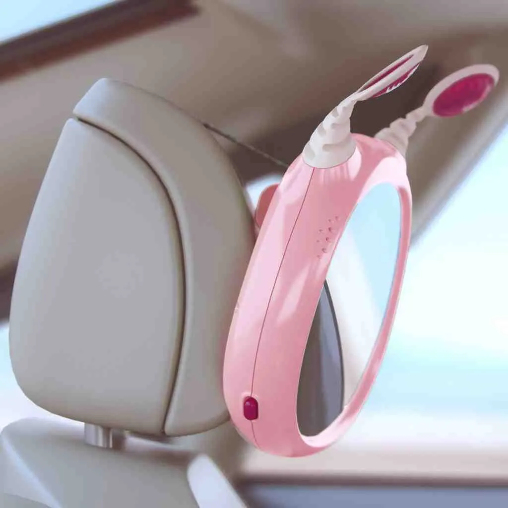 BENBAT Zrkadlo do auta aktívne s melódiami Oly Pink 0m+ 1×1 ks, detské zrkadlo