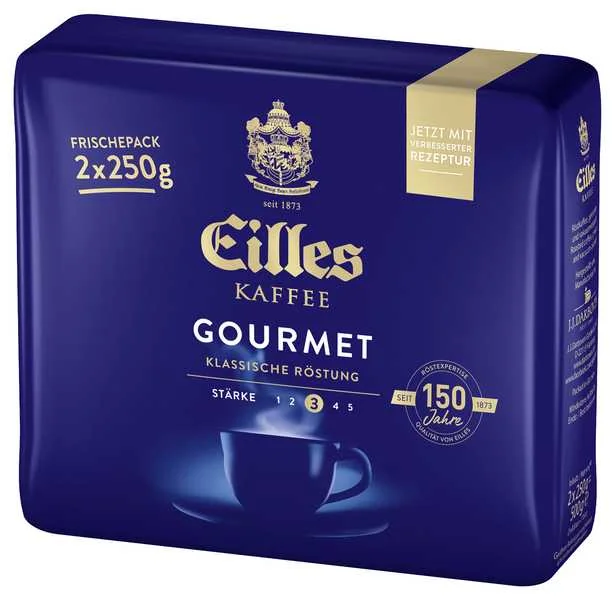 EILLES KAFFEE GOURMET - MLETÁ 2x250 g, mletá káva