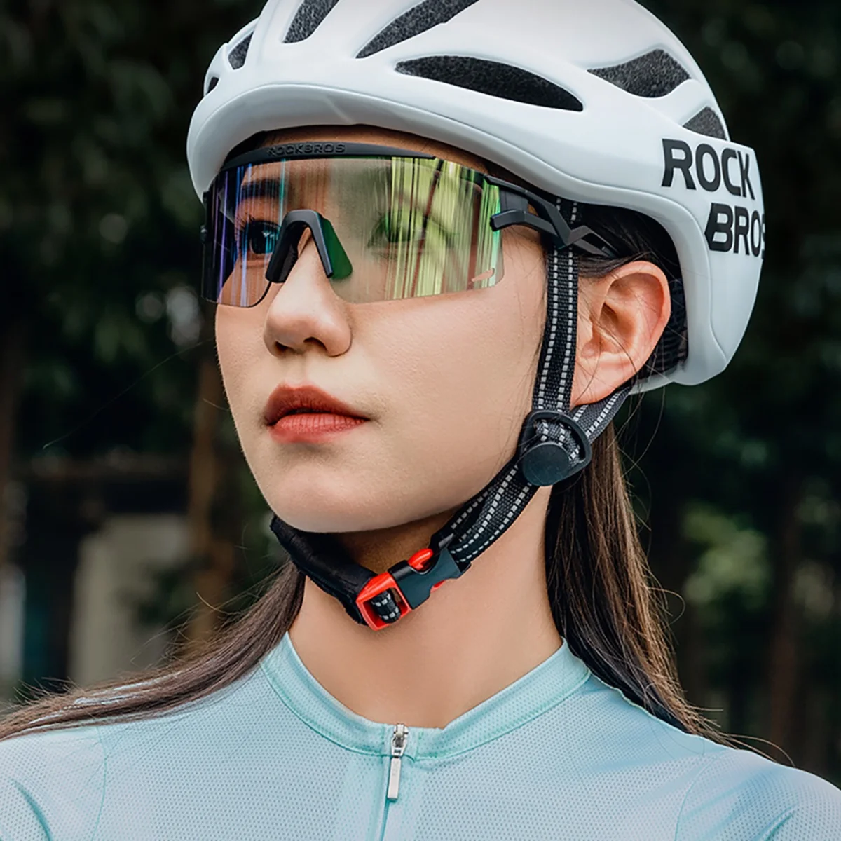 Rockbros RB3006 Polarized cyklistické okuliare, číre / čierne