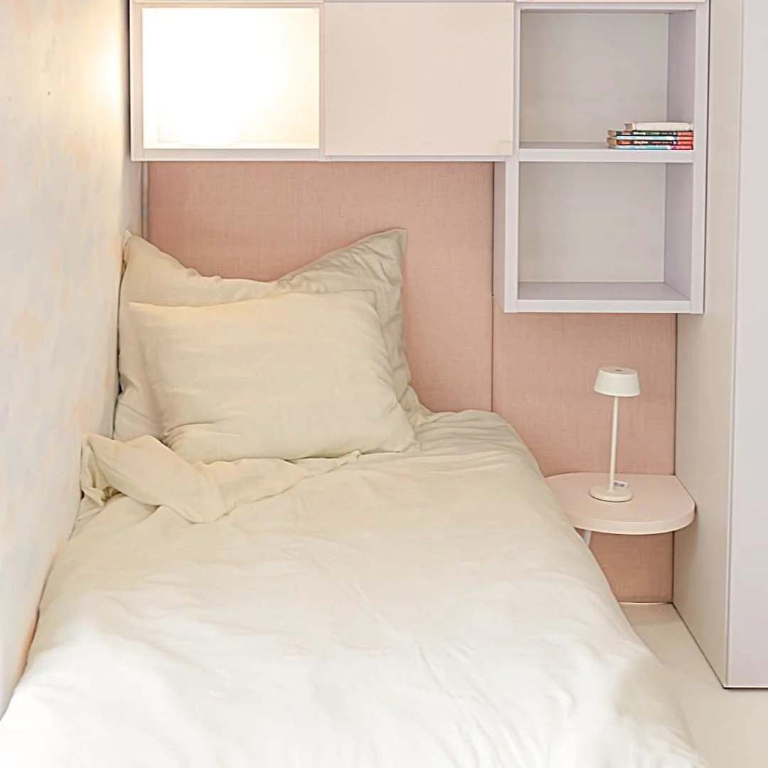 Detské ľanové obliečky Naira krémové rozmer: súprava 70 x 90 cm + 140 x 200 cm