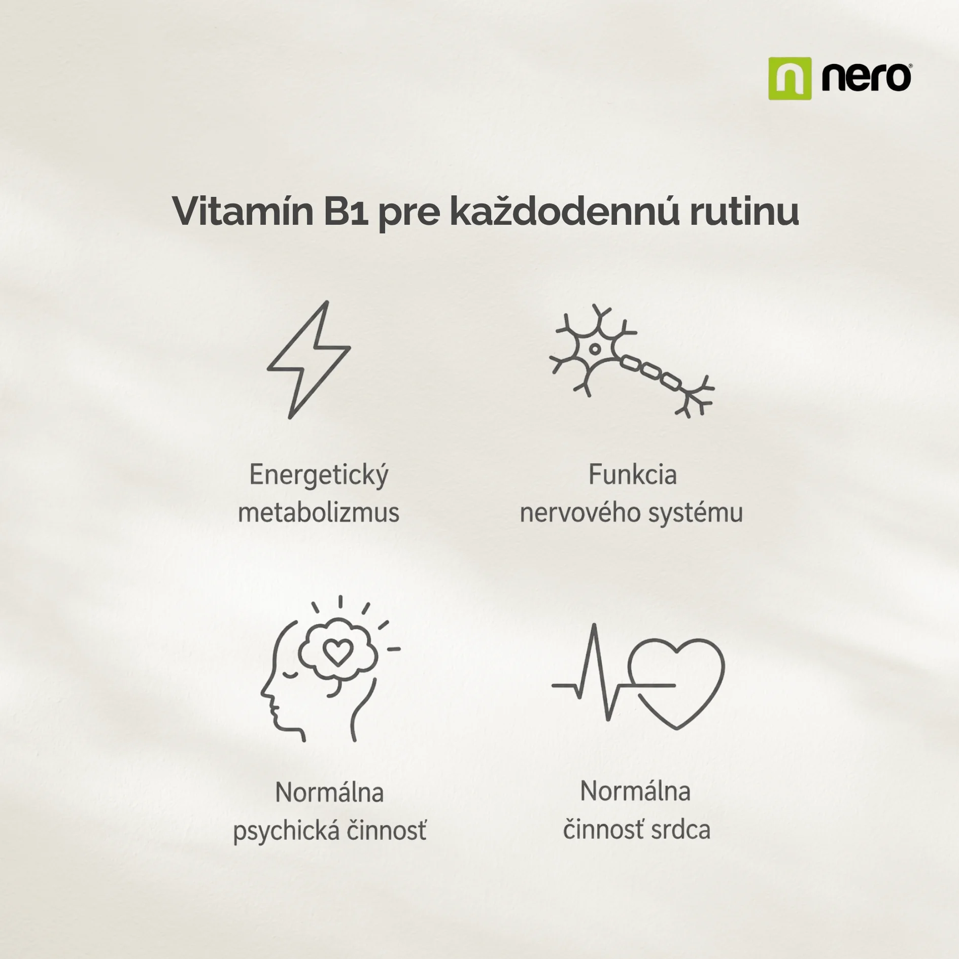NERO Vitamin B1 THIAMIN 10 mg 180 tabliet